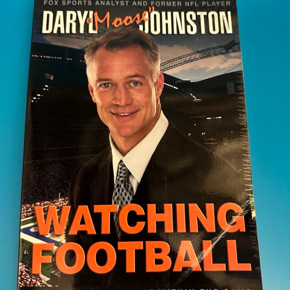 Watching Football Hardcover Book - Orange